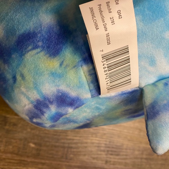 Squishmallows Luther Shark Tie Dye Plush Kellytoy Blue 7 " Stuffed Animal Fish - Picture 7 of 12